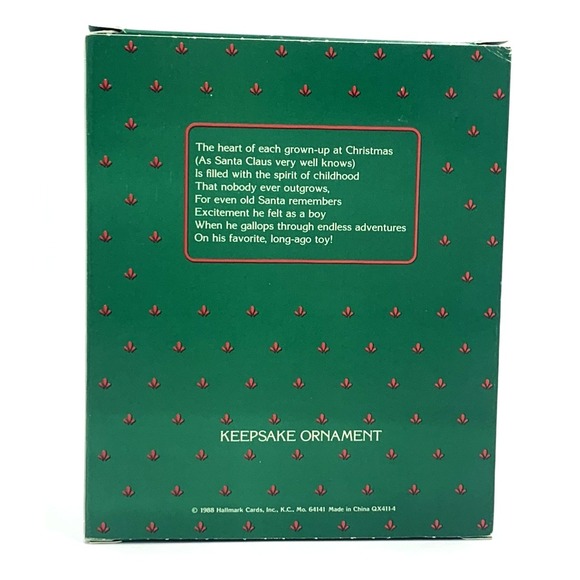 1988 'The Wonderful Santacycle' Hallmark Keepsake Vintage Ornament Original Box - Picture 6 of 6